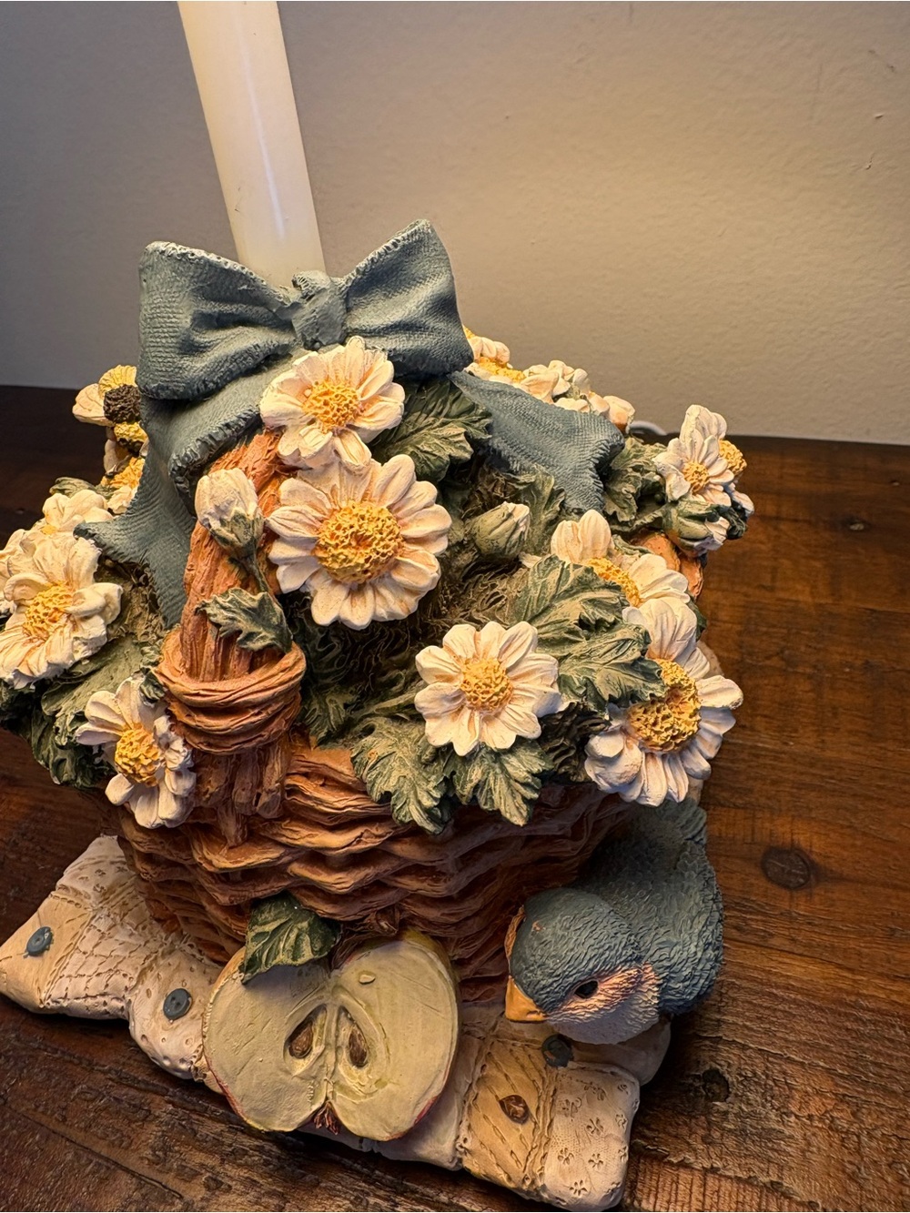 Figi Graphics Table Lamp Daisy Basket / Bird - Picture 5 of 13